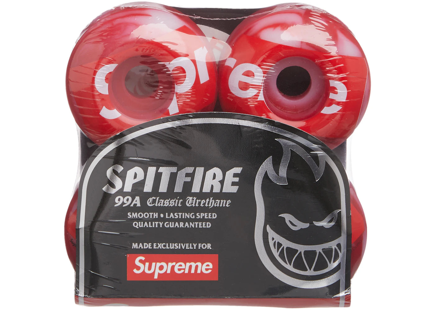 Supreme x Spitfire Shop Logo Wheels Red