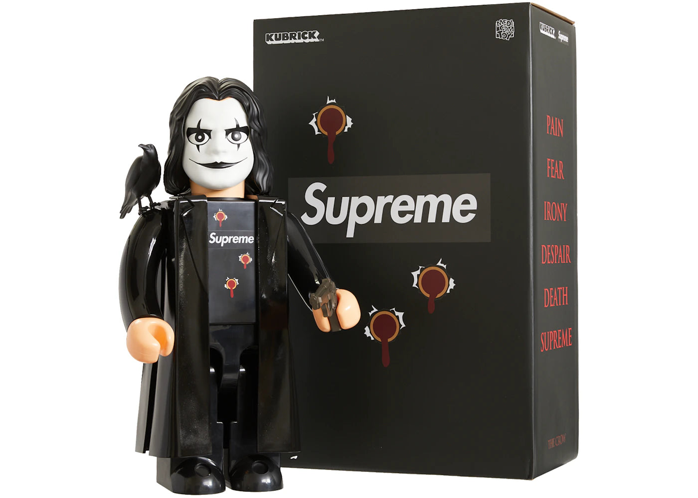 Supreme x The Crow Kubrick Figure 1000%