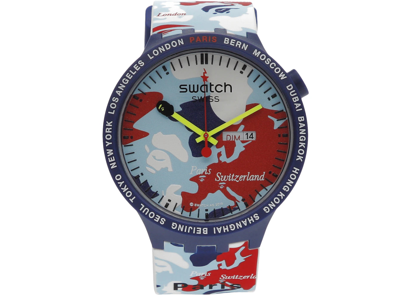 Swatch x Bape Big Bold Paris Edition S027Z703S