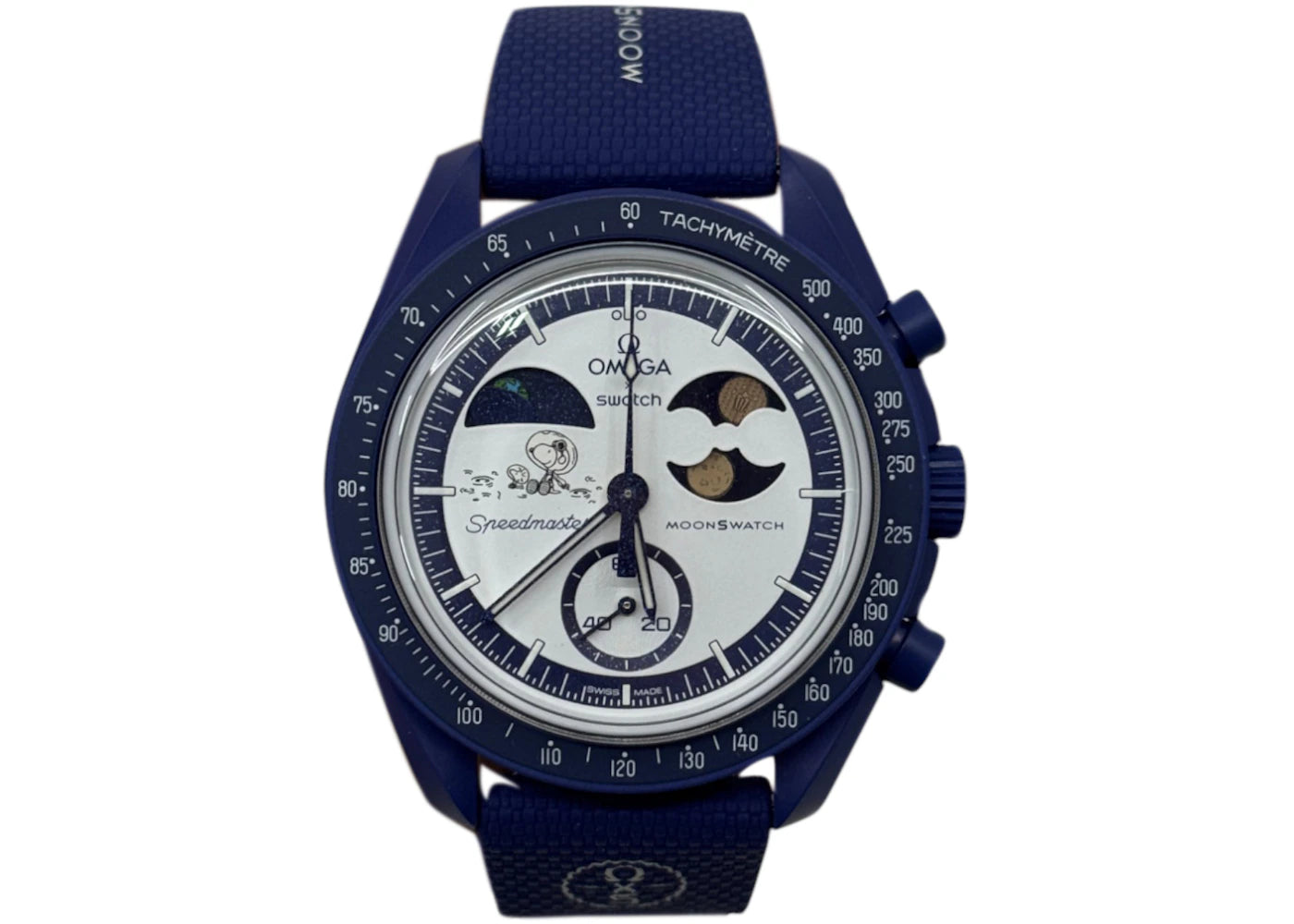Swatch x Omega Bioceramic Moonswatch Mission To Earthphase Moonshine Snoopy Gold (Corn Moon) SO33N702L
