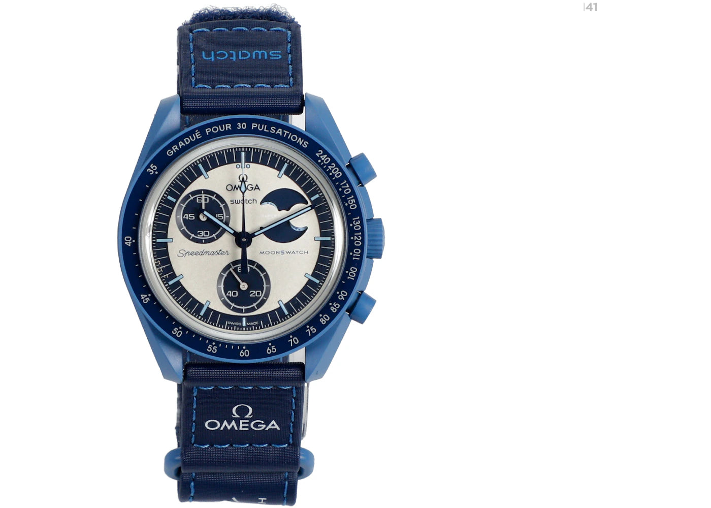 Swatch x Omega Bioceramic Moonswatch Mission to the Super Blue Moonphase SO33N700