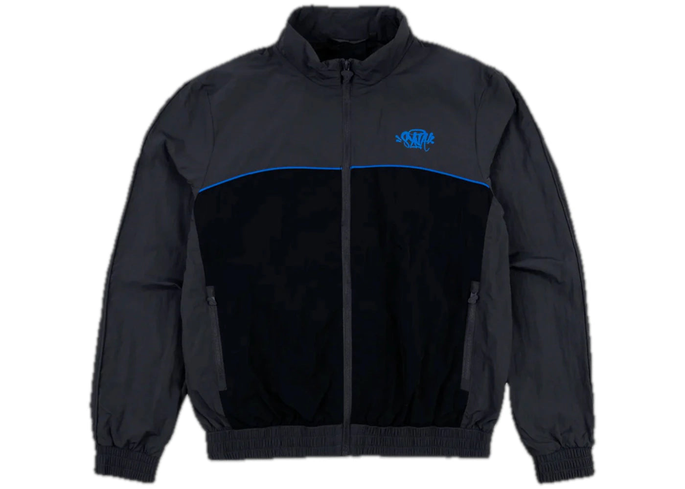 Syna World Logo Shell Track Jacket Grey/Black/Cobalt