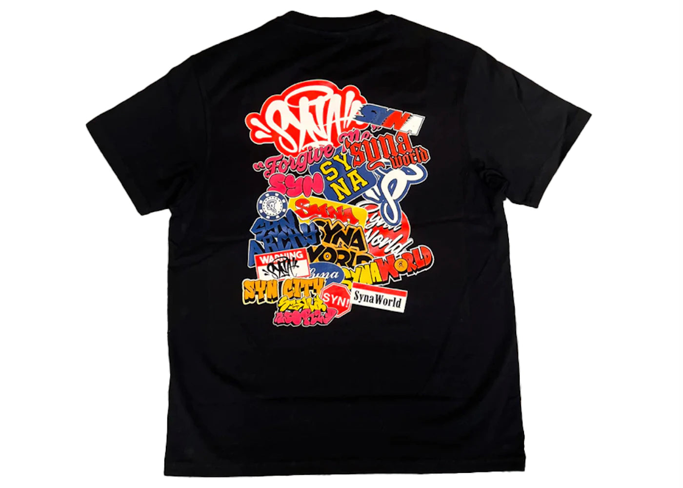 Syna World Sticker Tee Black