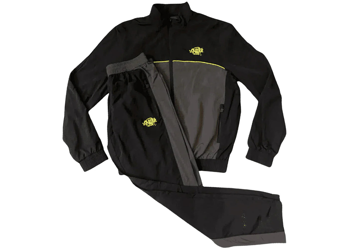 Syna World Syna Logo Shell Tracksuit Black/Grey/Yellow