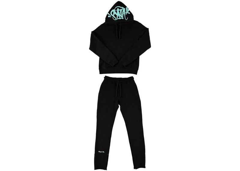 Syna World Syna Logo Tracksuit Black/Blue - Side Kicks