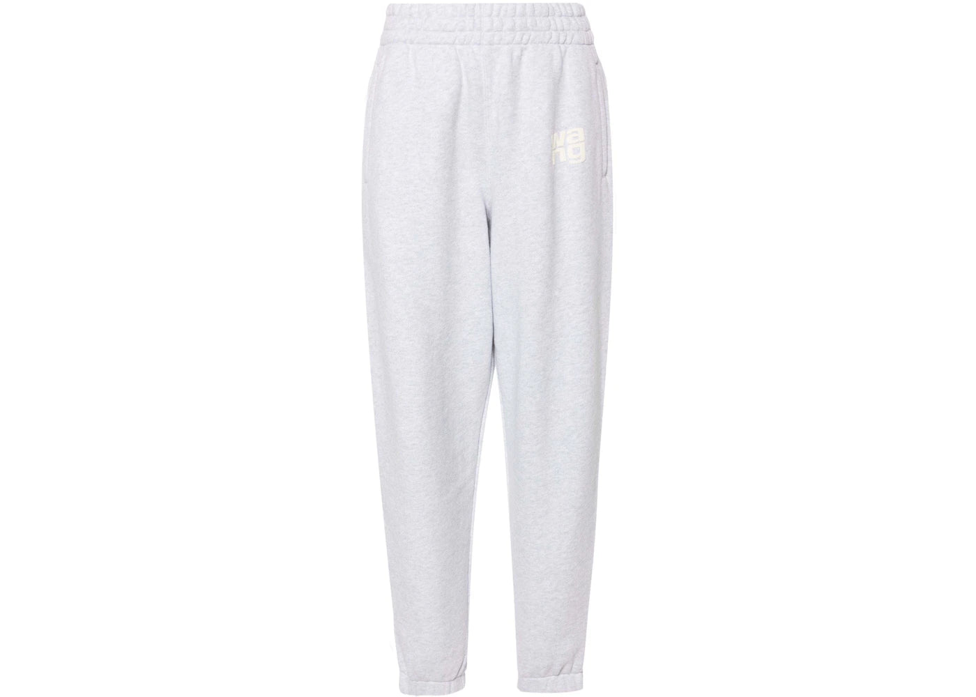 T by Alexander Wang Essential Terry Classic Puff Paint Logo Sweatpant Light Heather Grey