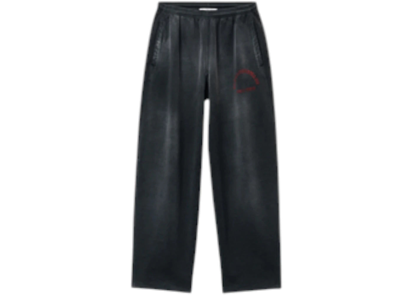 T by Alexander Wang Graphic Articulated Leg Sweatpants Clear Silver Gradient