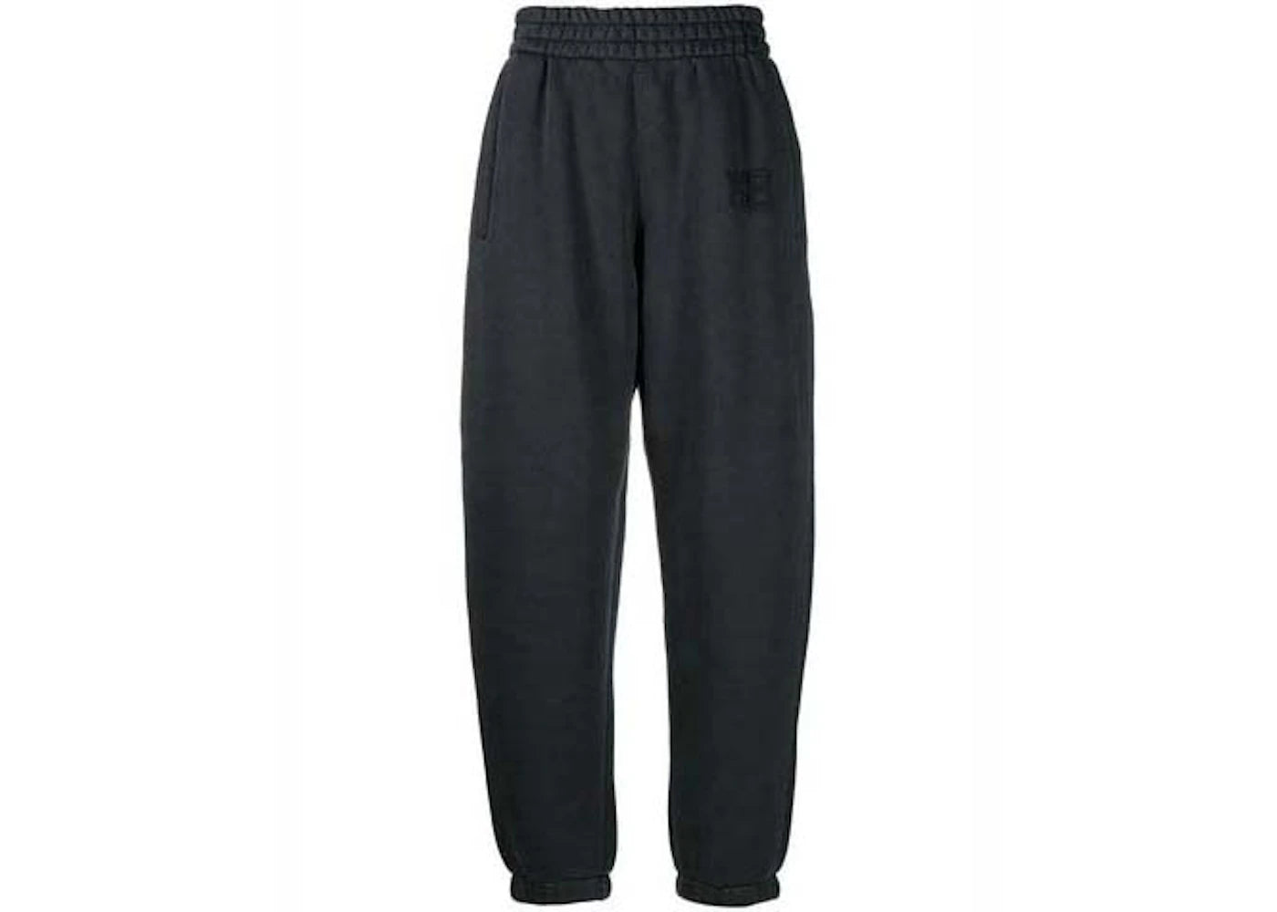 T by Alexander Wang Puff Paint Logo Essential Terry Classic Sweatpant Soft Obsidian