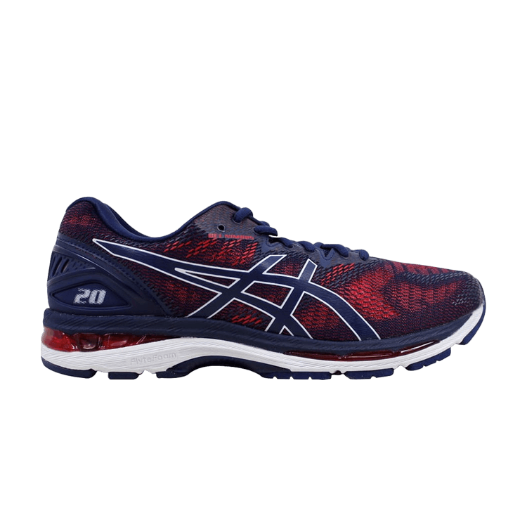 ASICS Gel-Nimbus 20 Indigo Blue Fiery Red