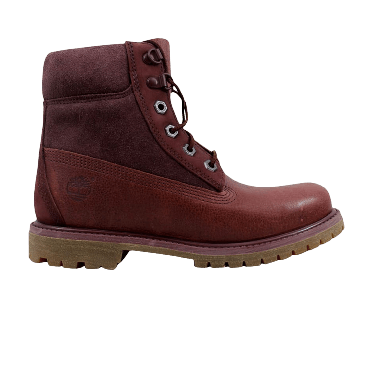 Timberland 6" Premium D Ring Boot Burgundy (Women's)