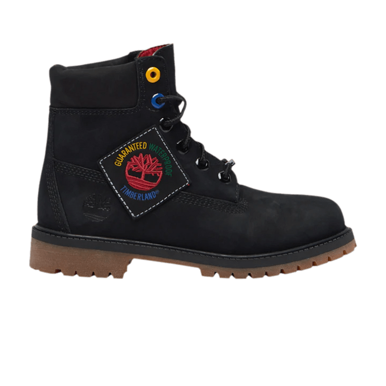 Timberland 6" Premium Boot Black Patch (GS)