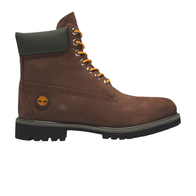 Timberland 6" Premium Waterproof Boot Dark Brown Green