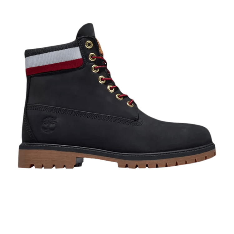 Timberland 6" Heritage Warm Lined Boot Black Red