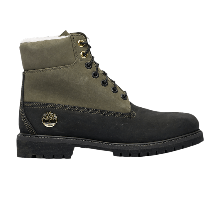 Timberland 6" Premium Boot Shearling Black Grapeleaf (GS)