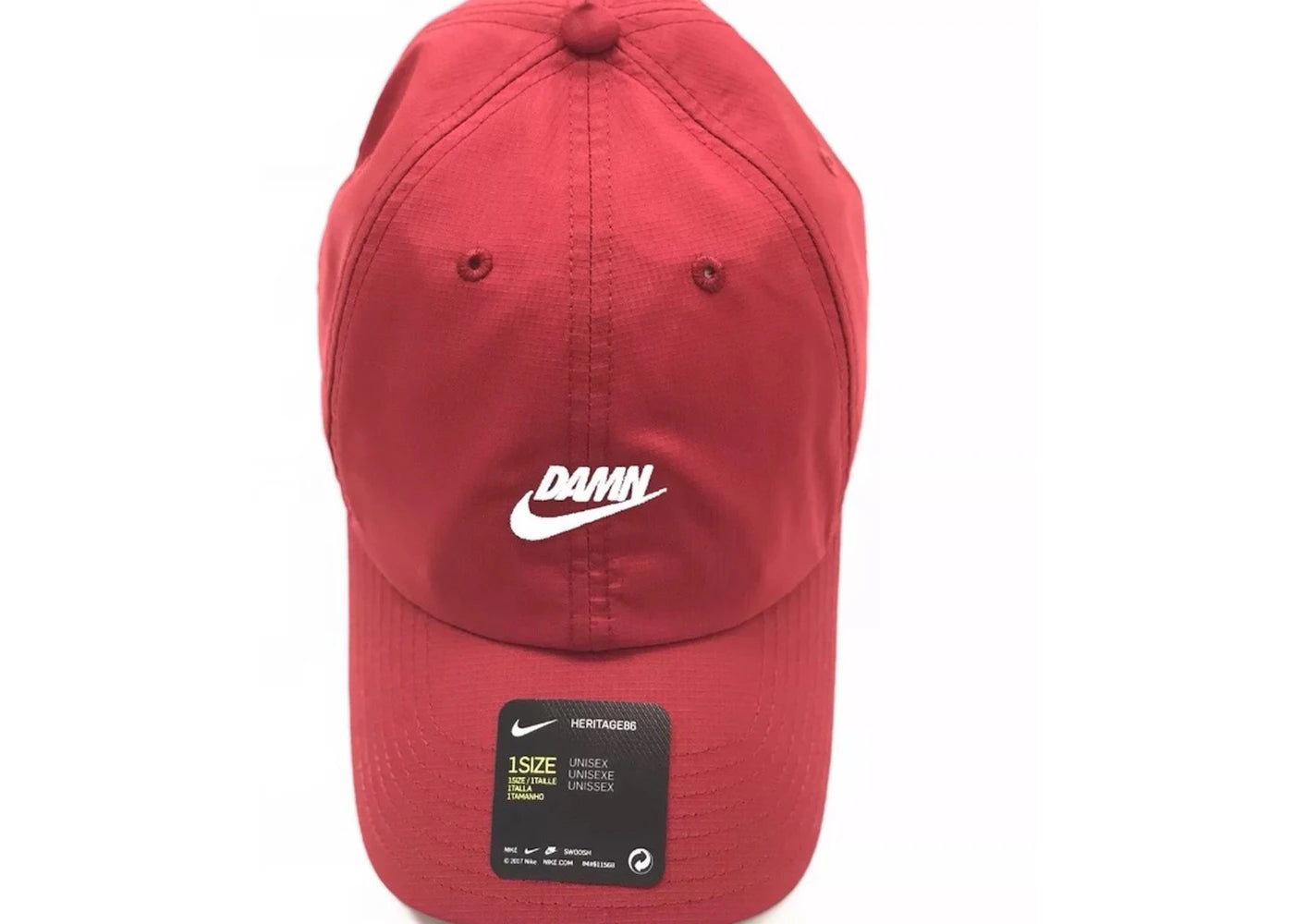 TDE x Nike Swoosh Logo Hat Red