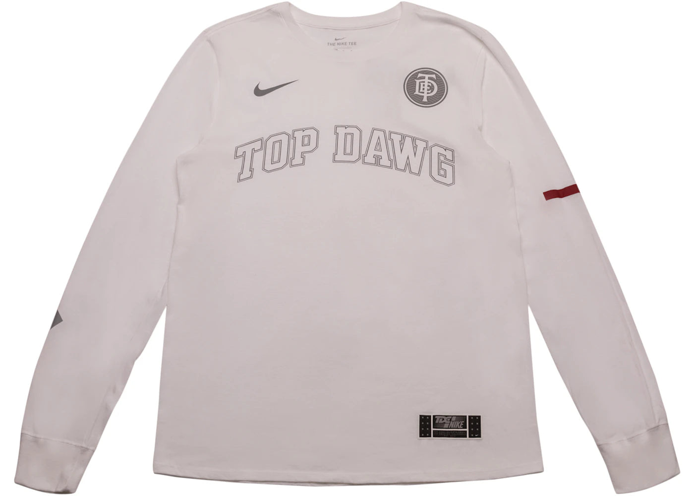 TDE x Nike Top Dawg Arc Long Sleeve TDE White