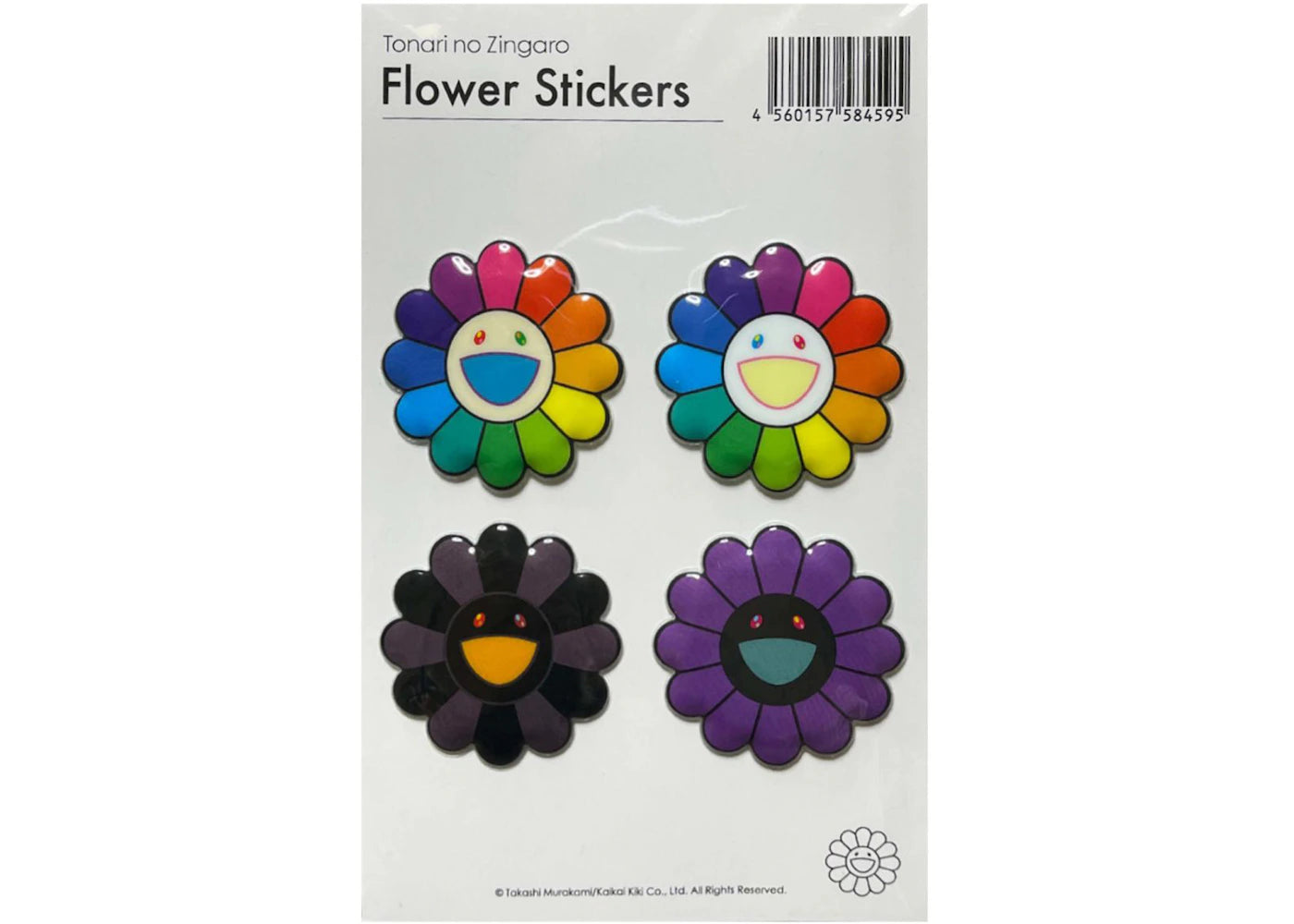 Takashi Murakami 4 Color Set B Bubblingly Sticker