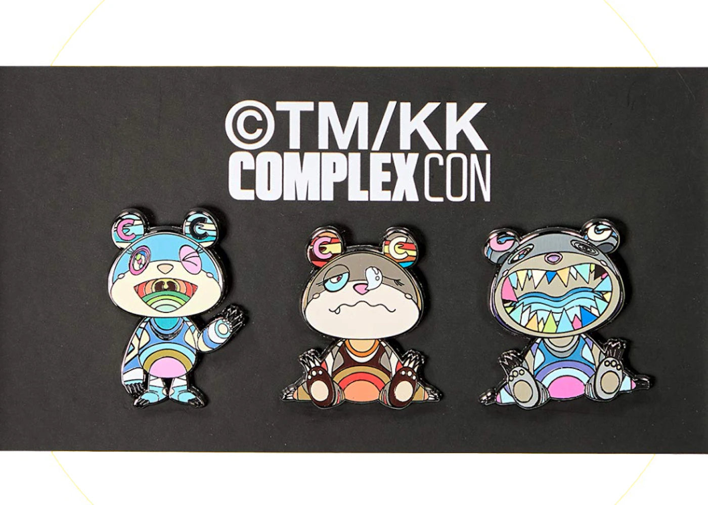 Takashi Murakami ComplexCon Bear Pin Set