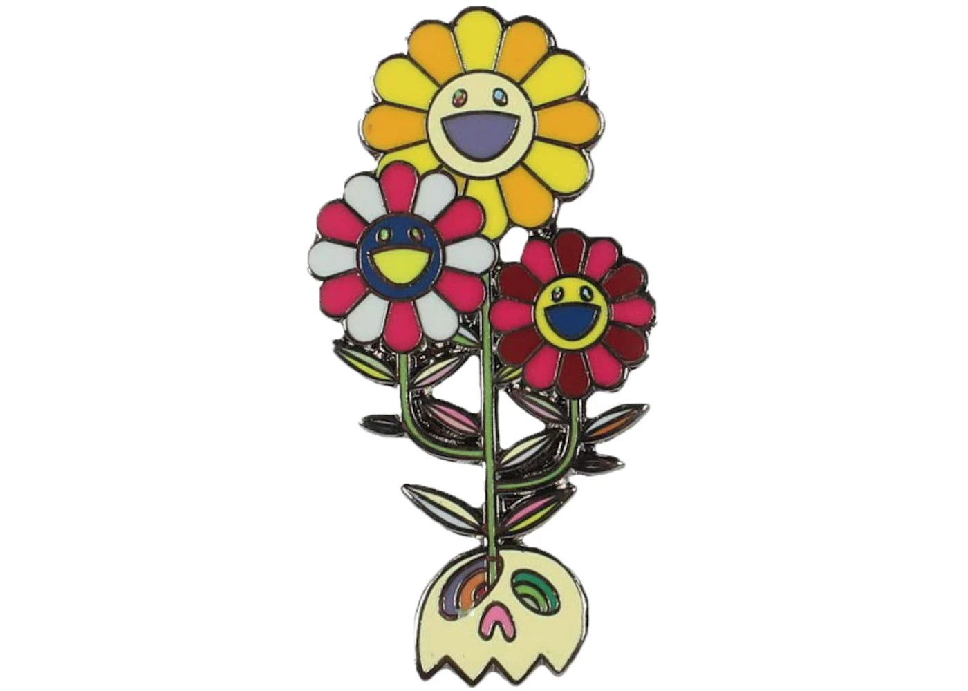 Takashi Murakami ComplexCon Flower Cluster Pin Multi