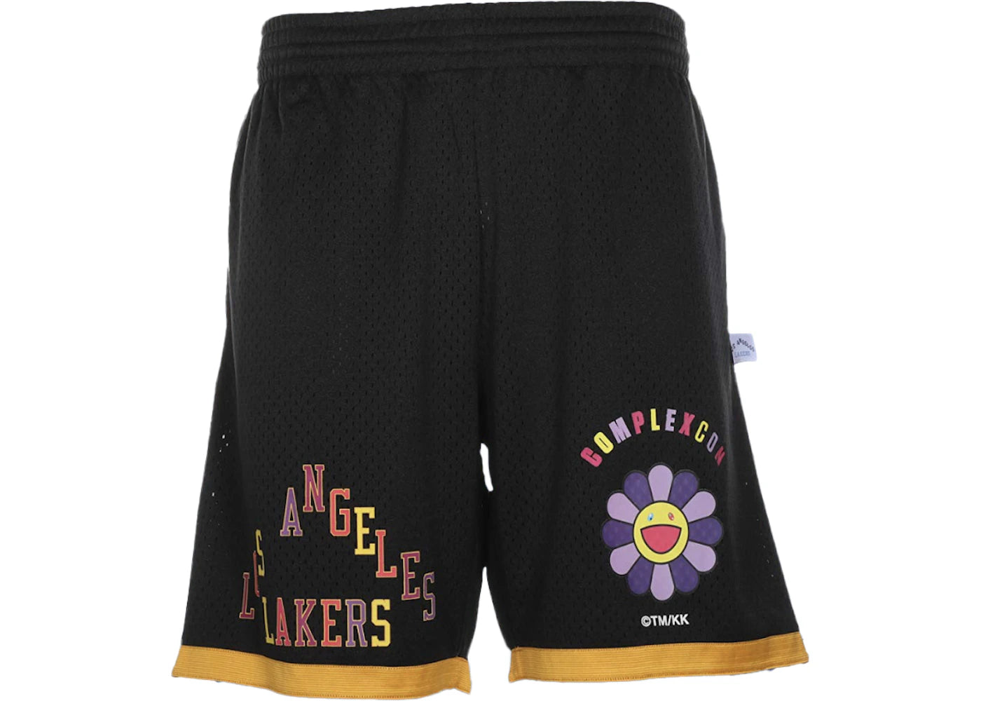 Takashi Murakami ComplexCon x LA Lakers M&N Basketball Shorts Black