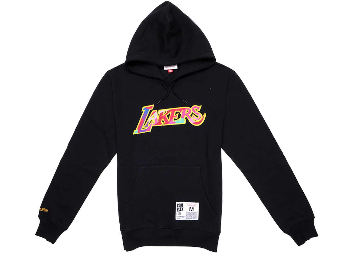 Takashi Murakami ComplexCon x LA Lakers M&N Mutated Flower Hoodie Black