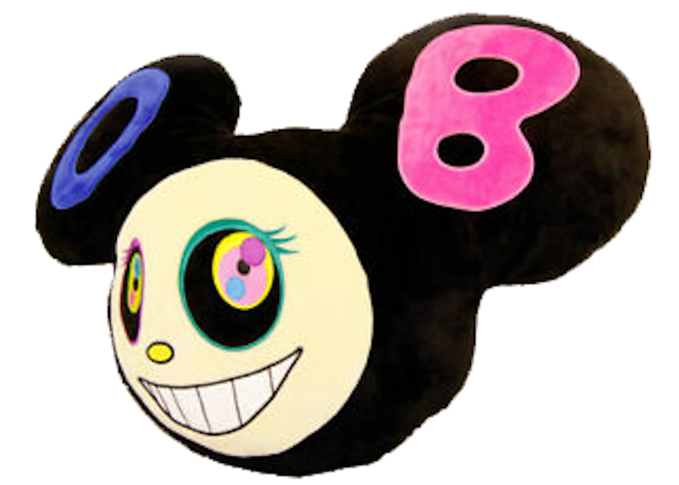 Takashi Murakami DOB Face Pillow Black