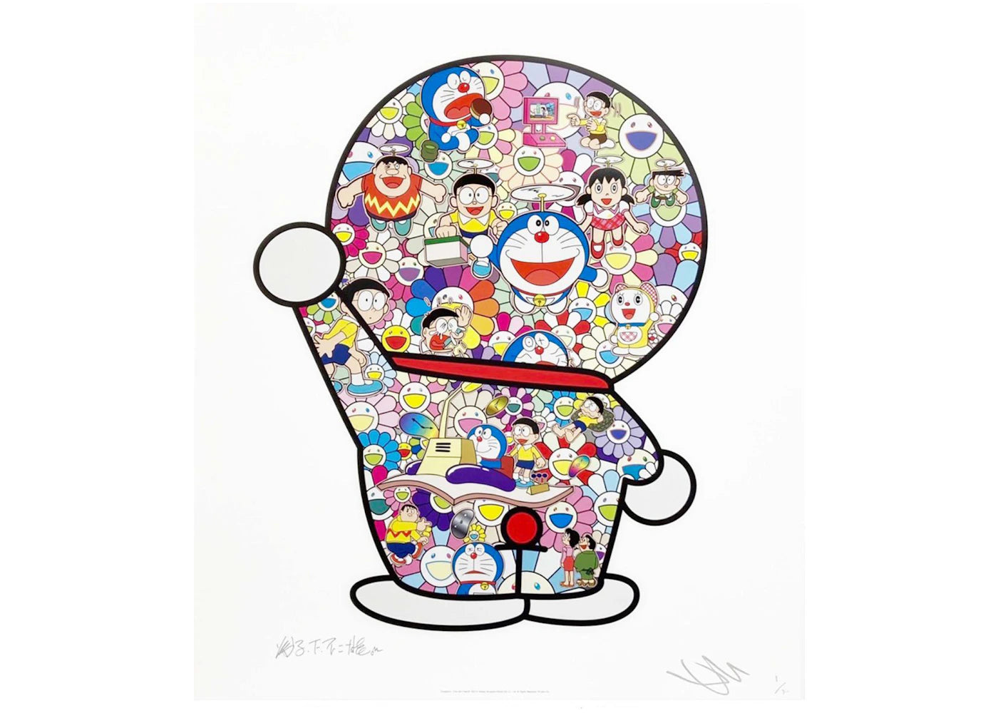 Takashi Murakami Doraemon Time with friends Print (Signed, Edition of 300)