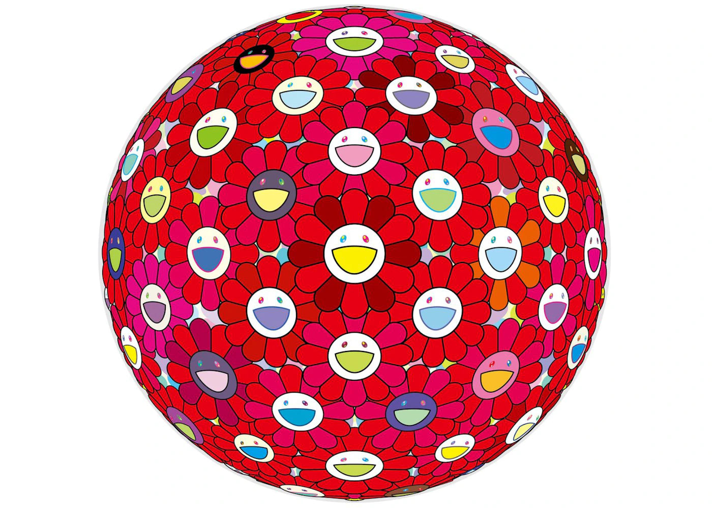 Takashi Murakami Fireball Print (Signed, Edition of 300) Pink