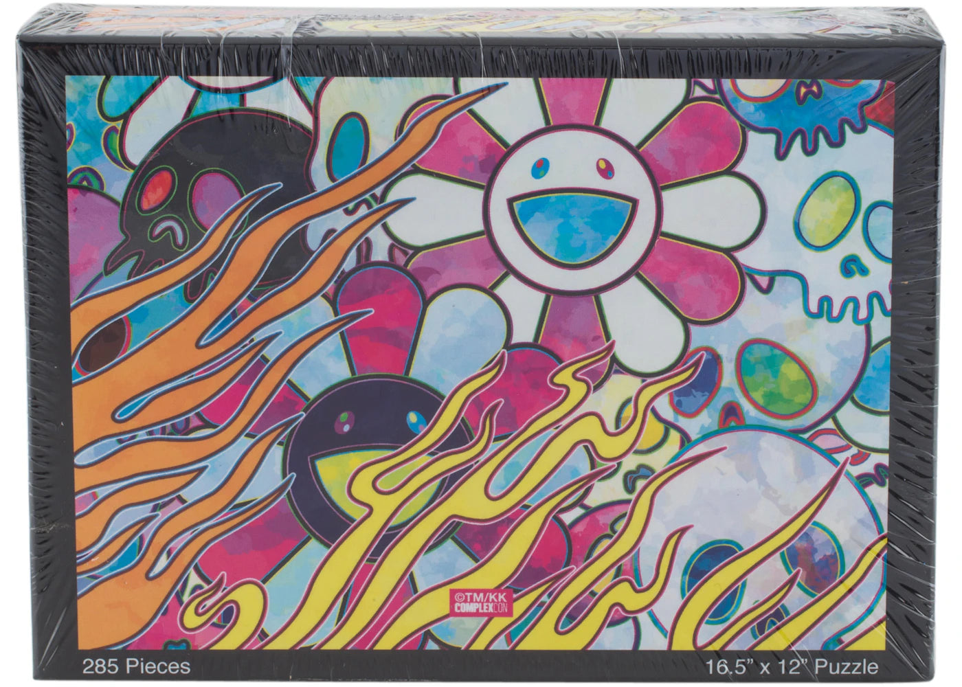 Takashi Murakami Flying Skulls and Flowers Puzzle (285 Pieces)