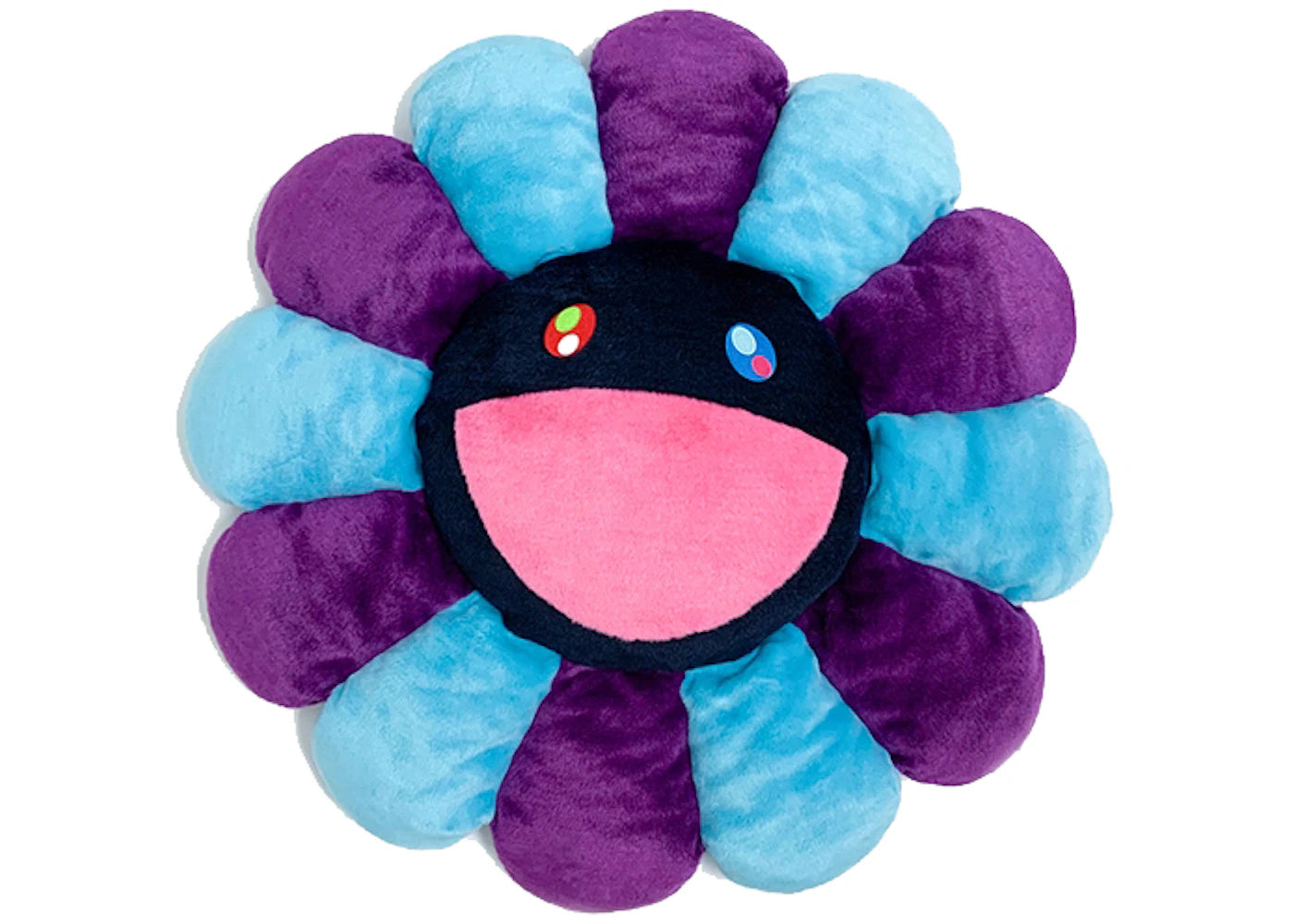 Takashi Murakami Flower Plush 1M Light Blue/Purple/Black