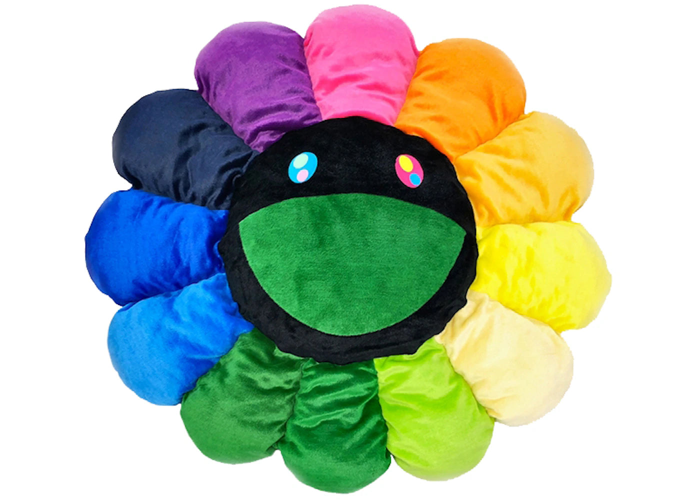 Takashi Murakami Flower Plush 1.5M Rainbow/Black