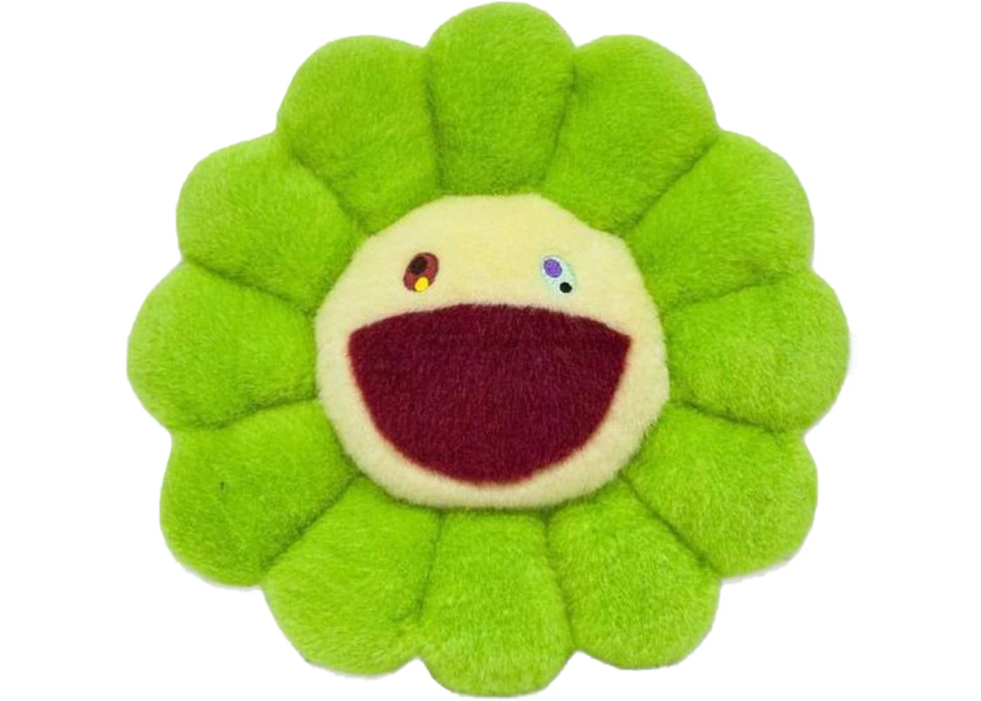 Takashi Murakami Flower Plush 1M Bright Green/Light Yellow