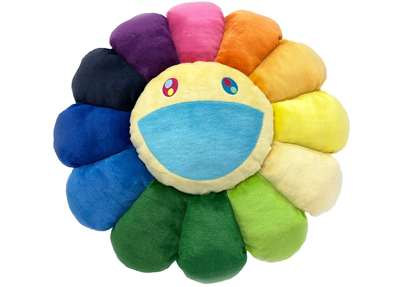 Takashi Murakami Flower Plush 1M Rainbow/Yellow