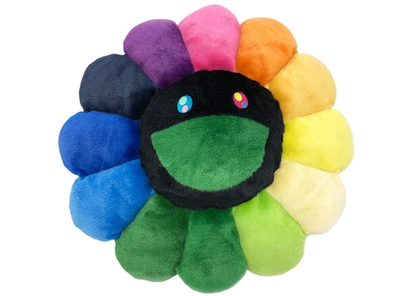 Takashi Murakami Flower Plush 30CM Rainbow/Black