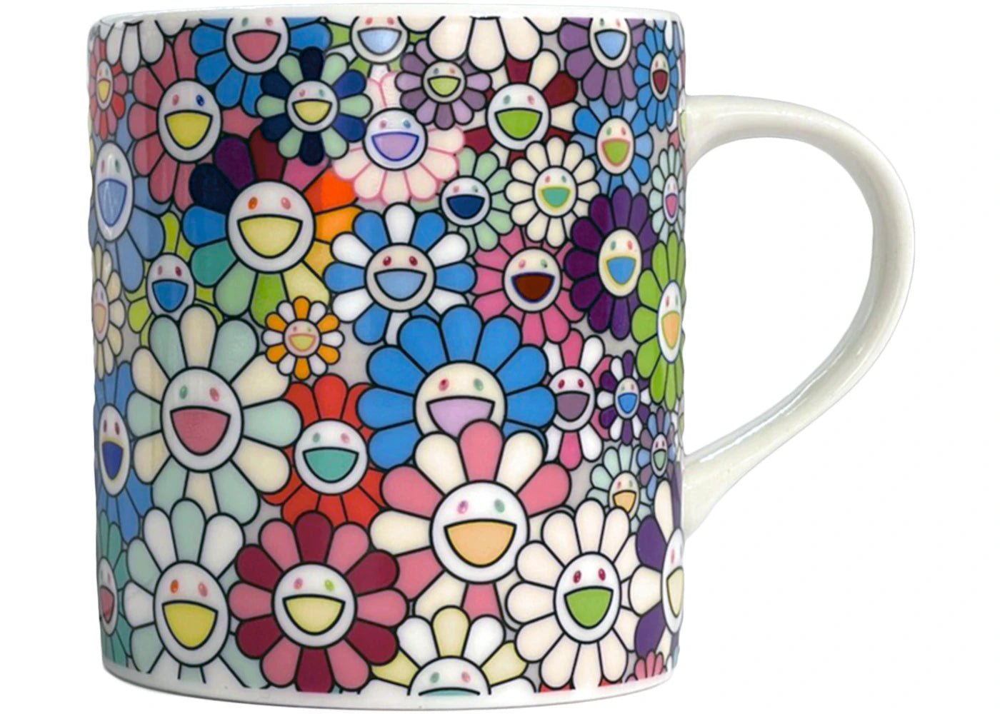 Takashi Murakami Flower All Over Mug White Multi