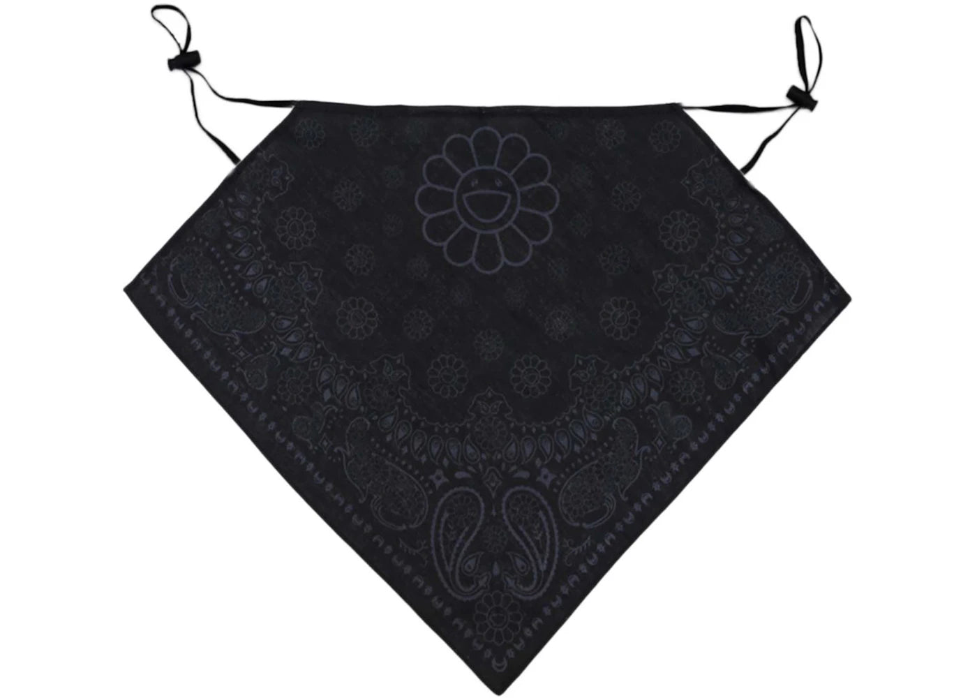 Takashi Murakami Flower Bandana Mask Black