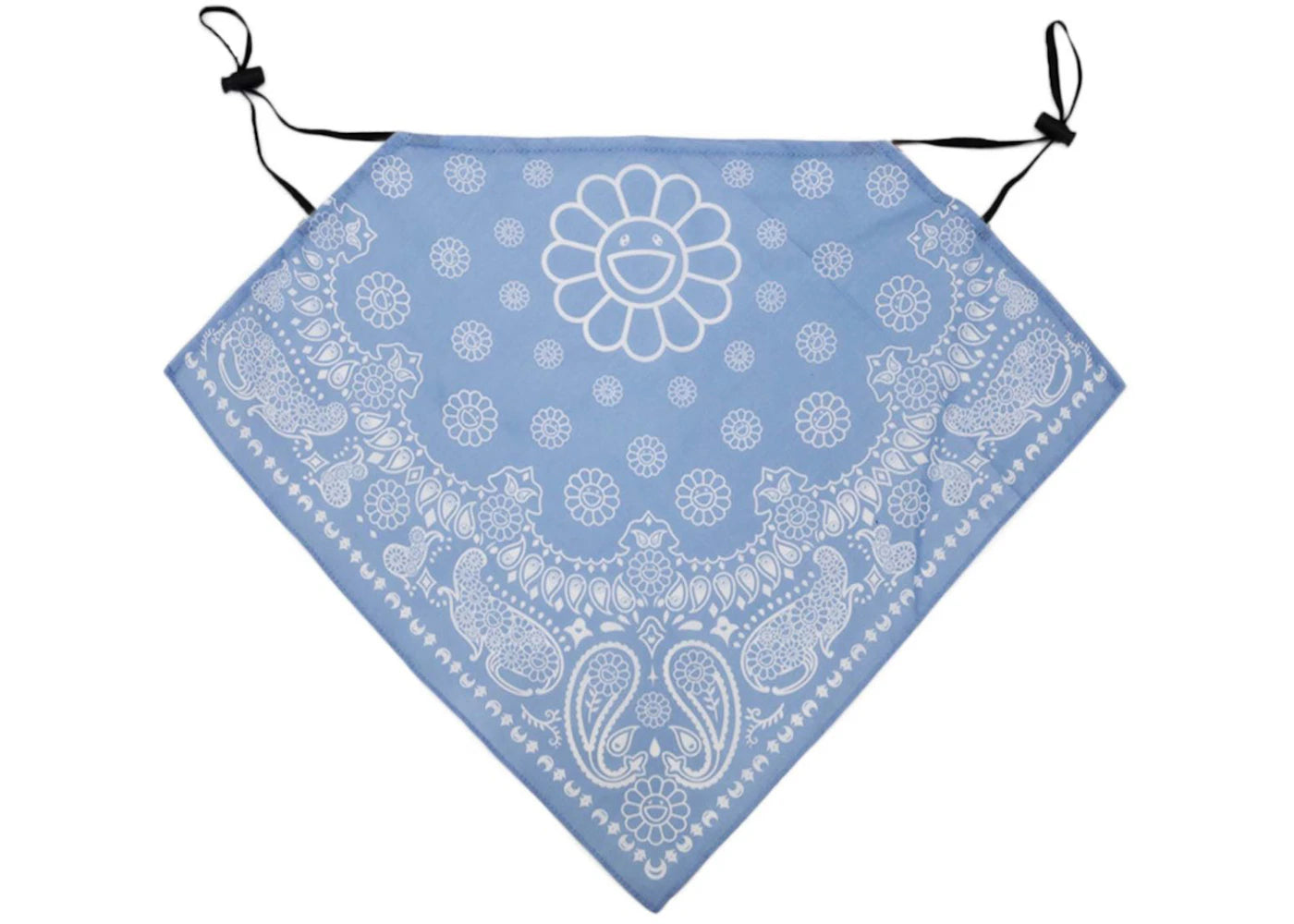 Takashi Murakami Flower Bandana Mask Light Blue