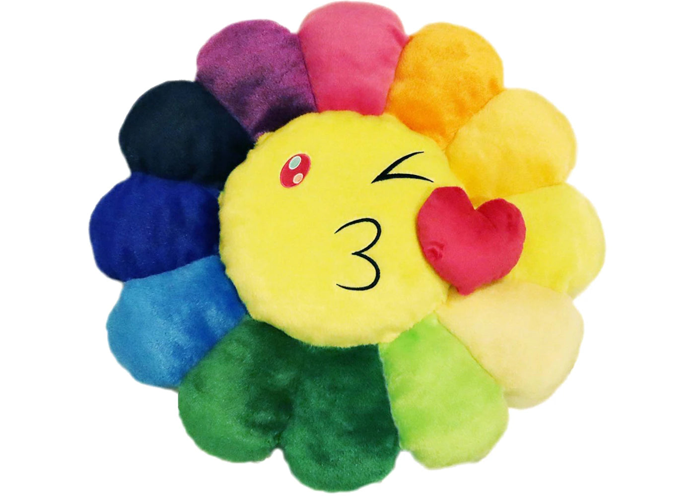 Takashi Murakami Flower Emoji Plush 1 60CM Rainbow/Yellow