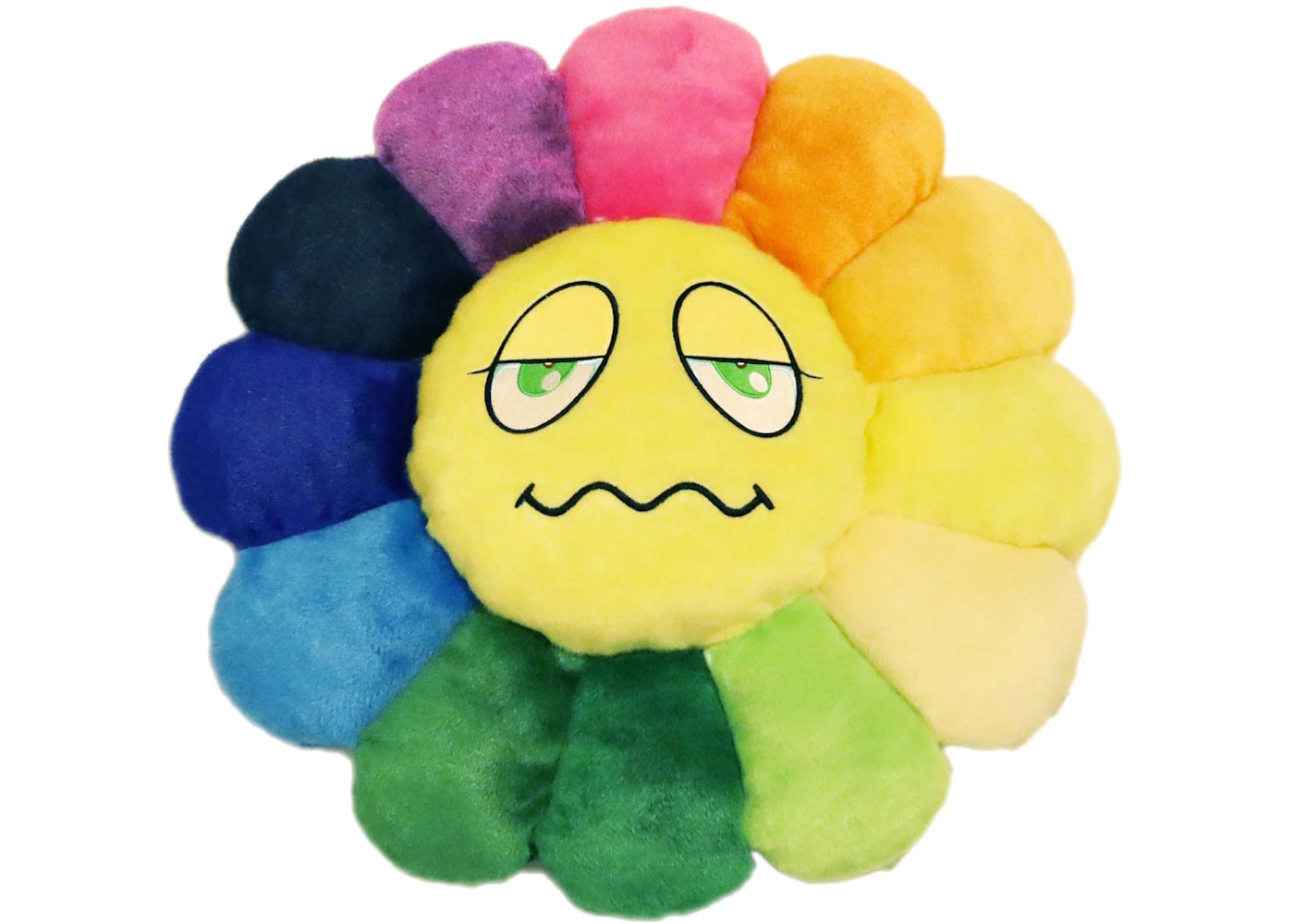 Takashi Murakami Flower Emoji Plush 2 60CM Rainbow/Yellow