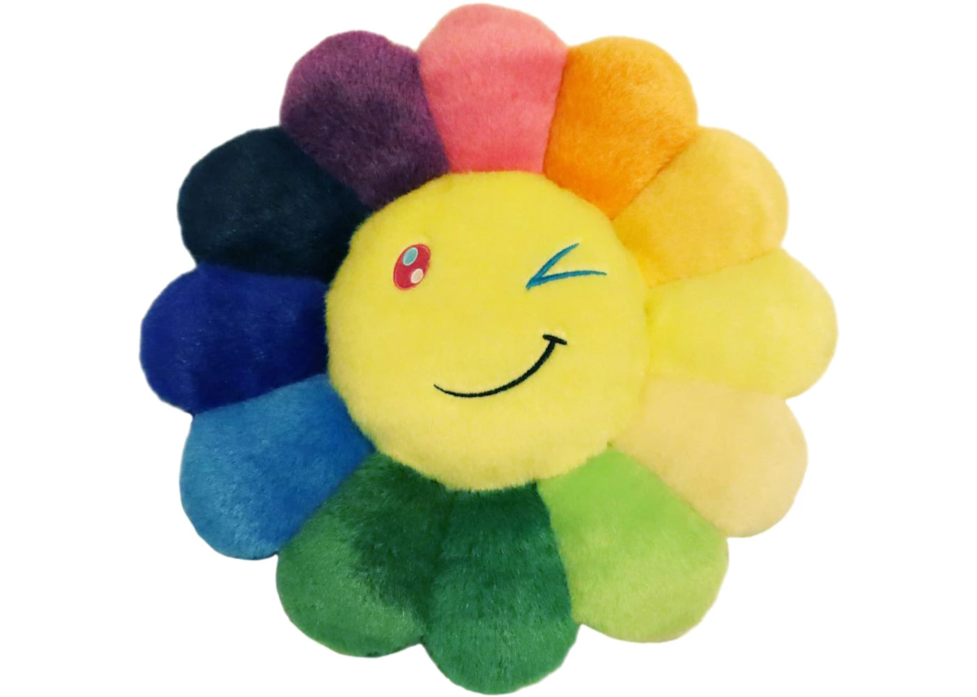 Takashi Murakami Flower Emoji Plush 3 30CM Rainbow/Yellow