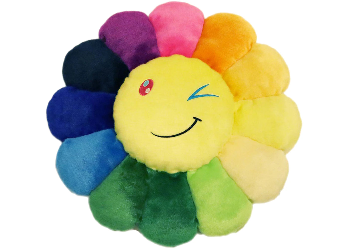 Takashi Murakami Flower Emoji Plush 3 60CM Rainbow/Yellow