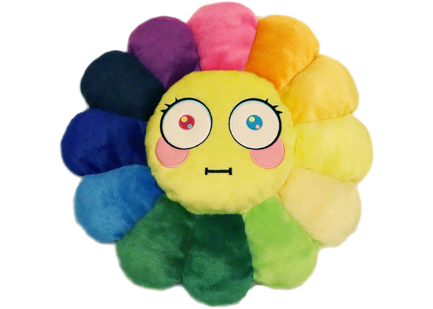 Takashi Murakami Flower Emoji Plush 4 60CM Rainbow/Yellow