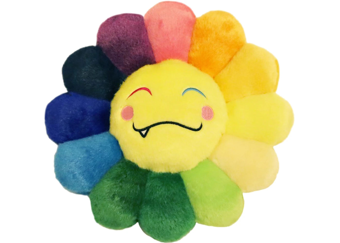 Takashi Murakami Flower Emoji Plush 5 30CM Rainbow/Yellow