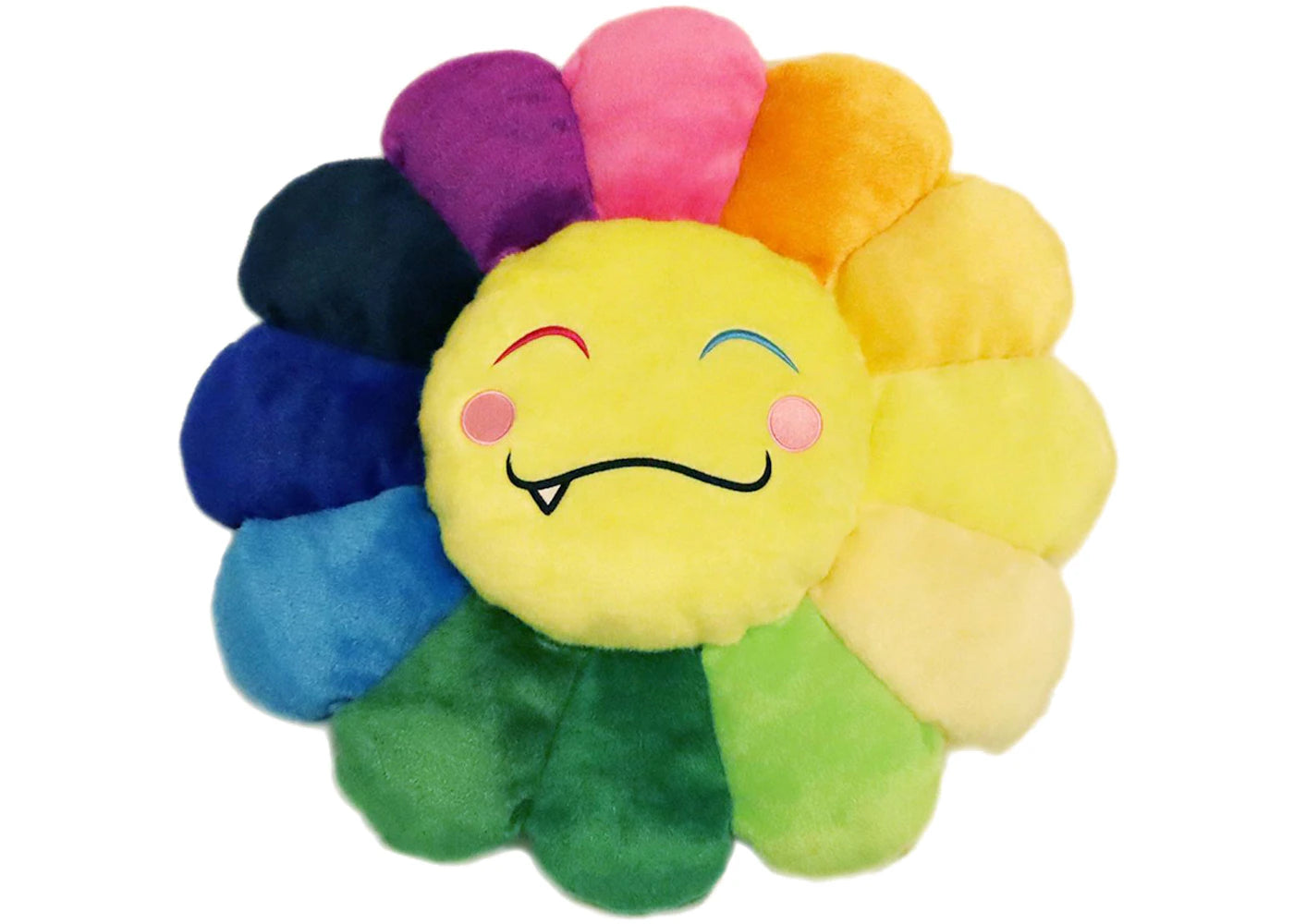 Takashi Murakami Flower Emoji Plush 5 60CM Rainbow/Yellow