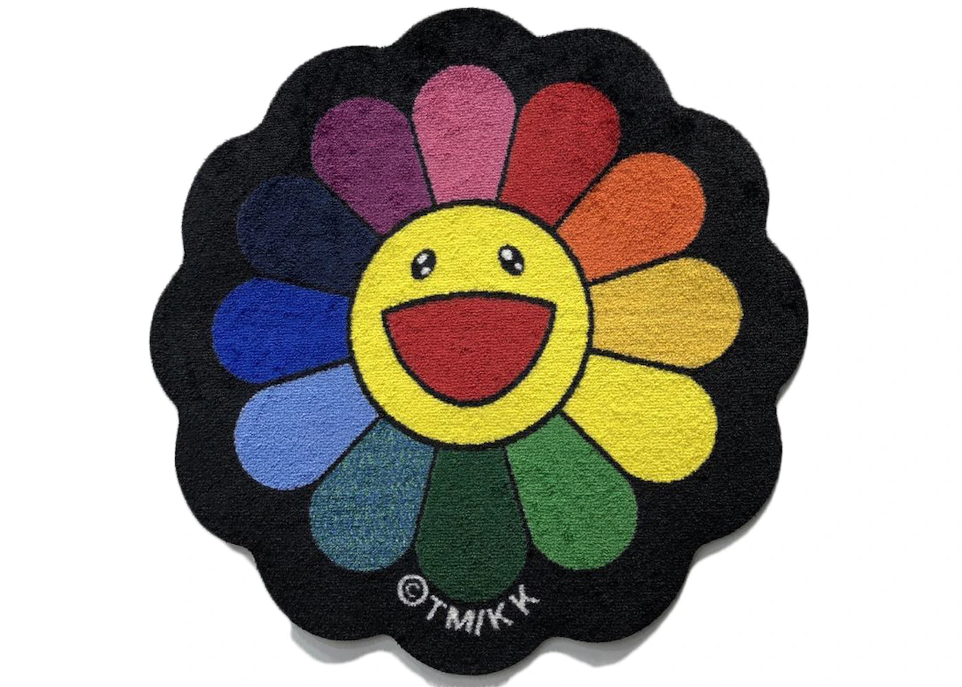 Takashi Murakami Flower Floor Mat Rug Rainbow