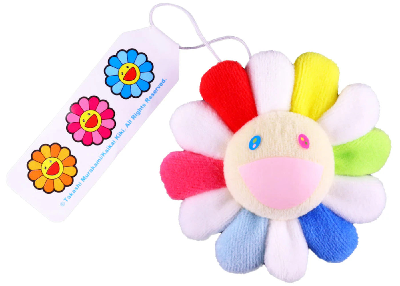 Takashi Murakami Flower Plush Pin Multi