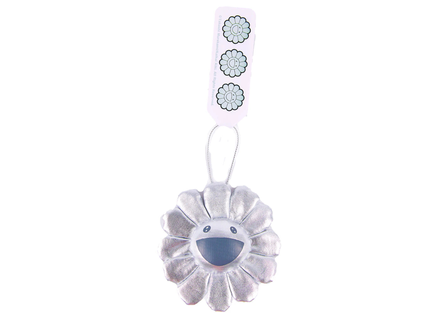 Takashi Murakami Flower Ornament Set of 3 Silver