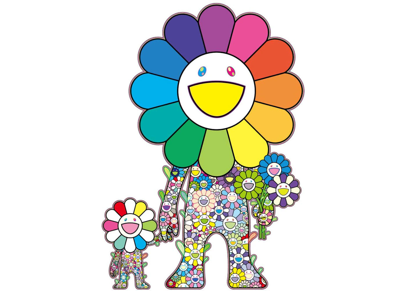 Takashi Murakami Flower Parent & Child Print (Signed, Edition of 100)