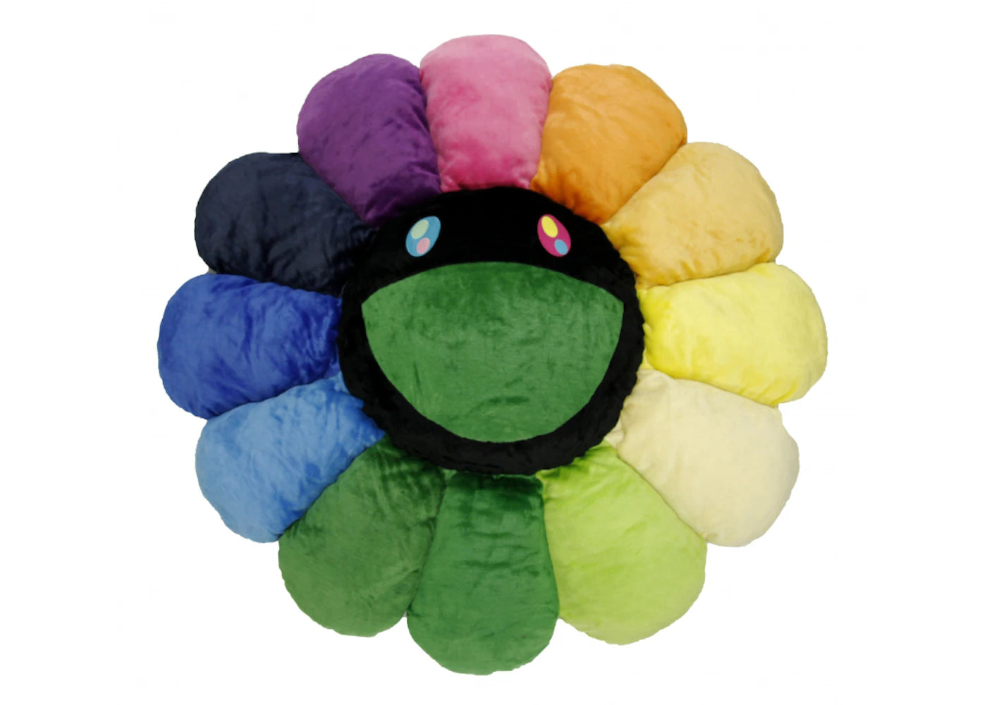 Takashi Murakami Flower Plush 2M Rainbow/Black