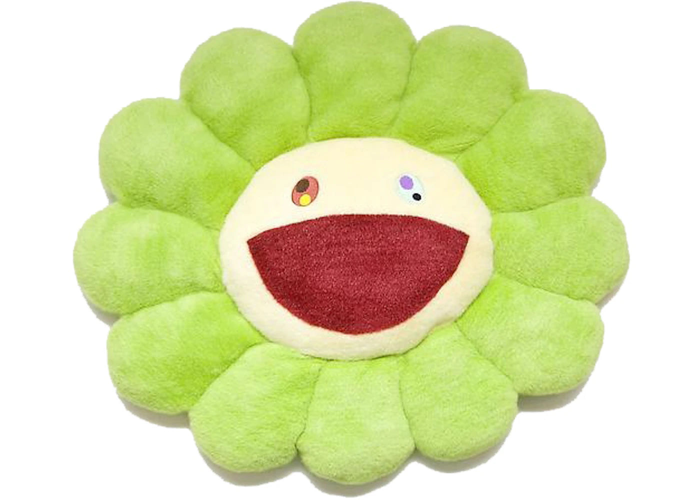 Takashi Murakami Flower Plush 30CM Bright Green/Light Yellow